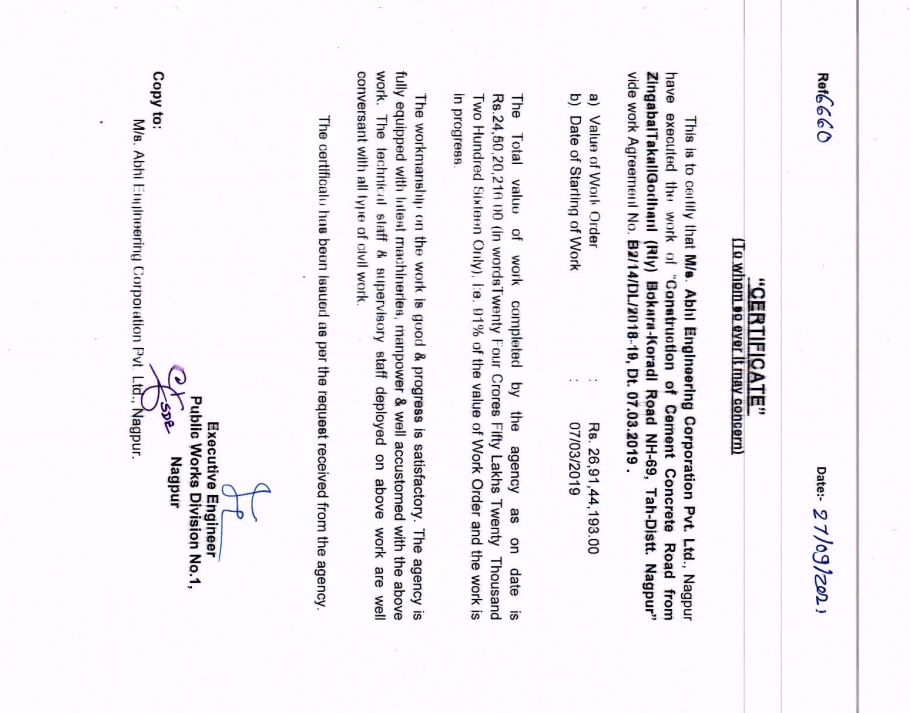 certificates