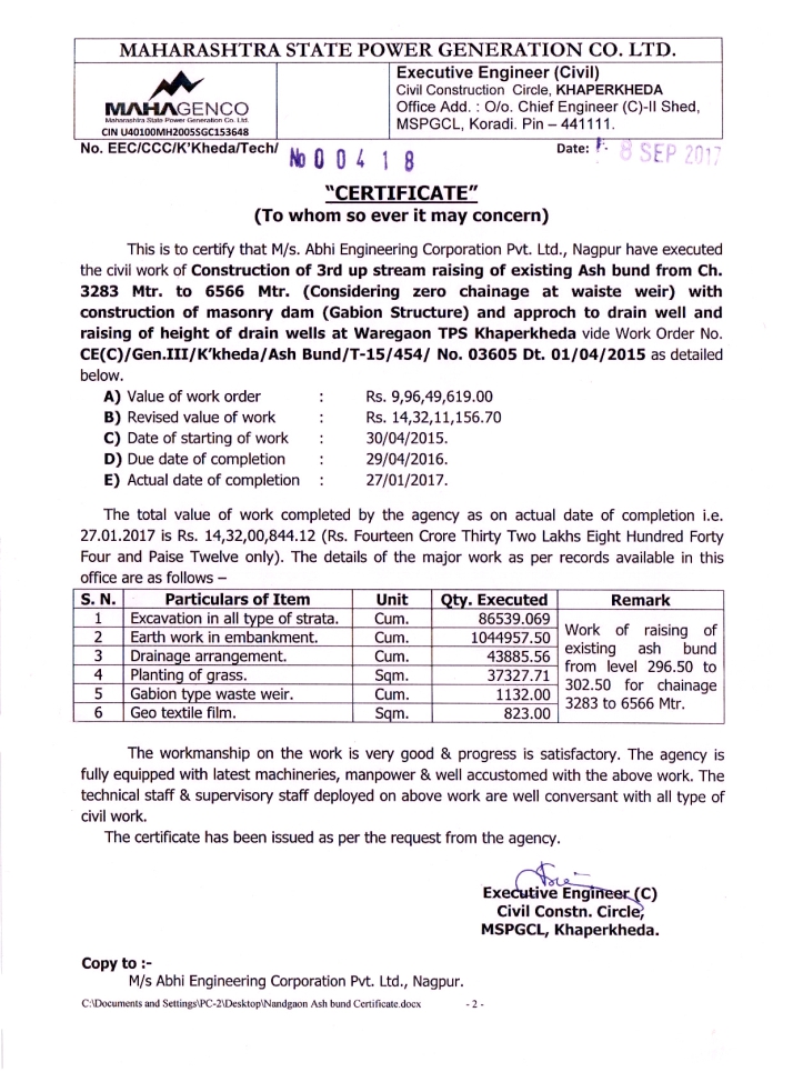 certificates