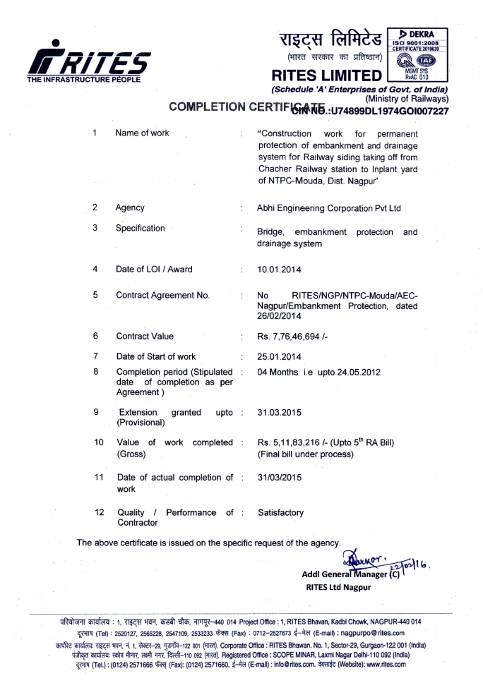certificates